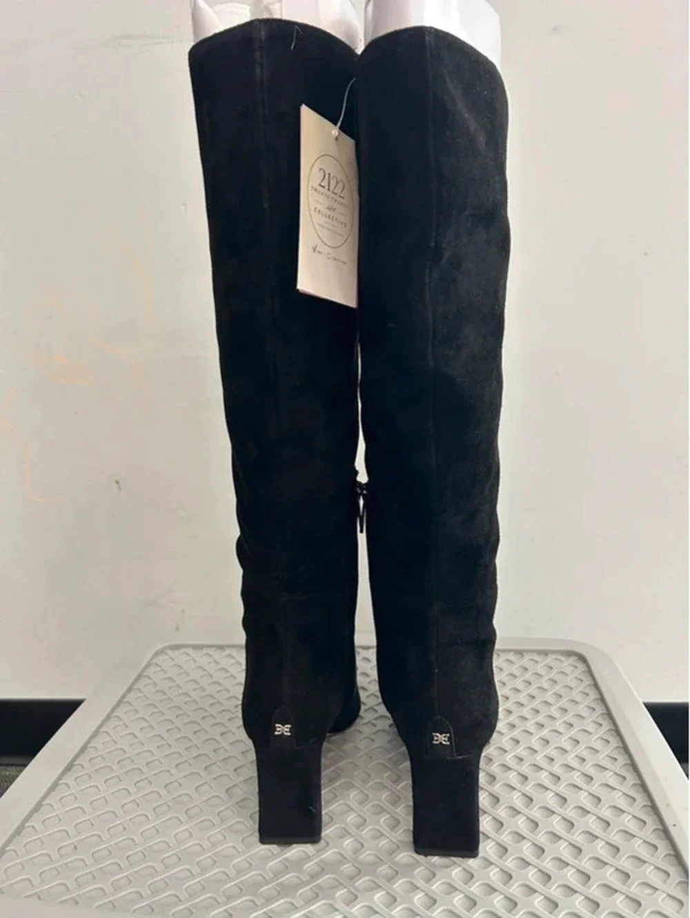 Sam Edelman Sylvia Knee High Boot Blk Suede 7W